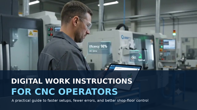 digital work instructions for CNC operators