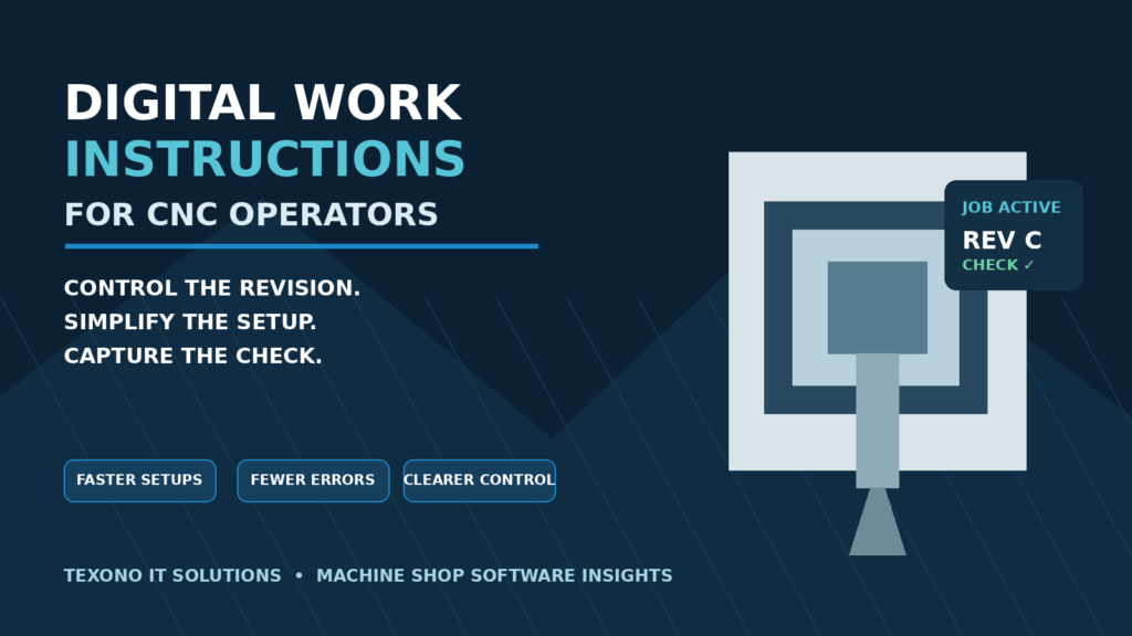 digital work instructions for CNC operators